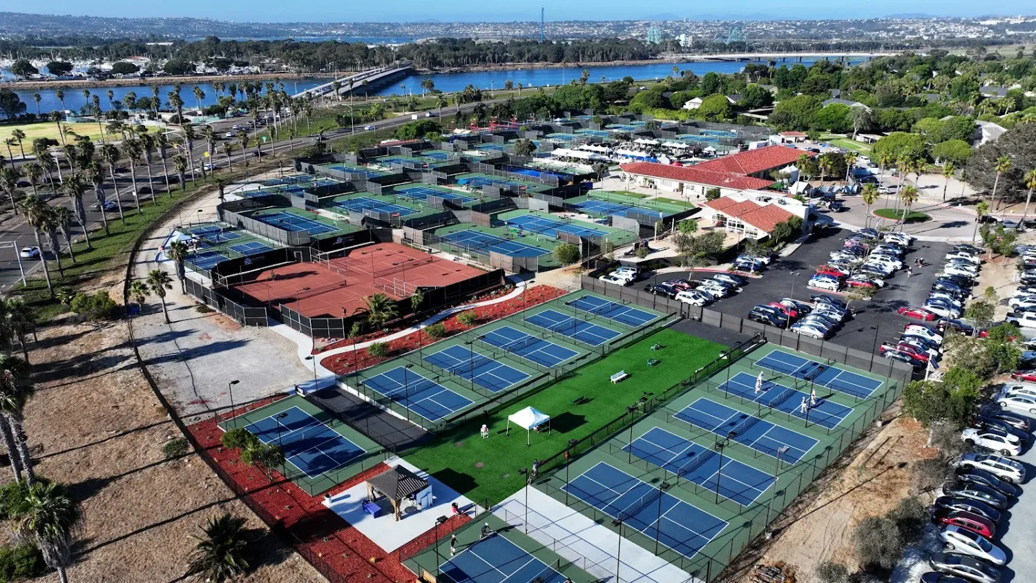 Pickleball courts at Barnes Tennis Center