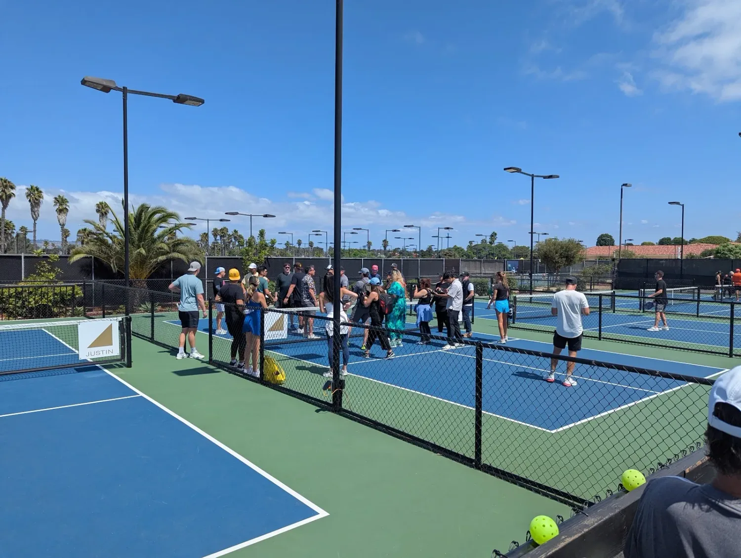 Pickleball courts at Barnes Tennis Center