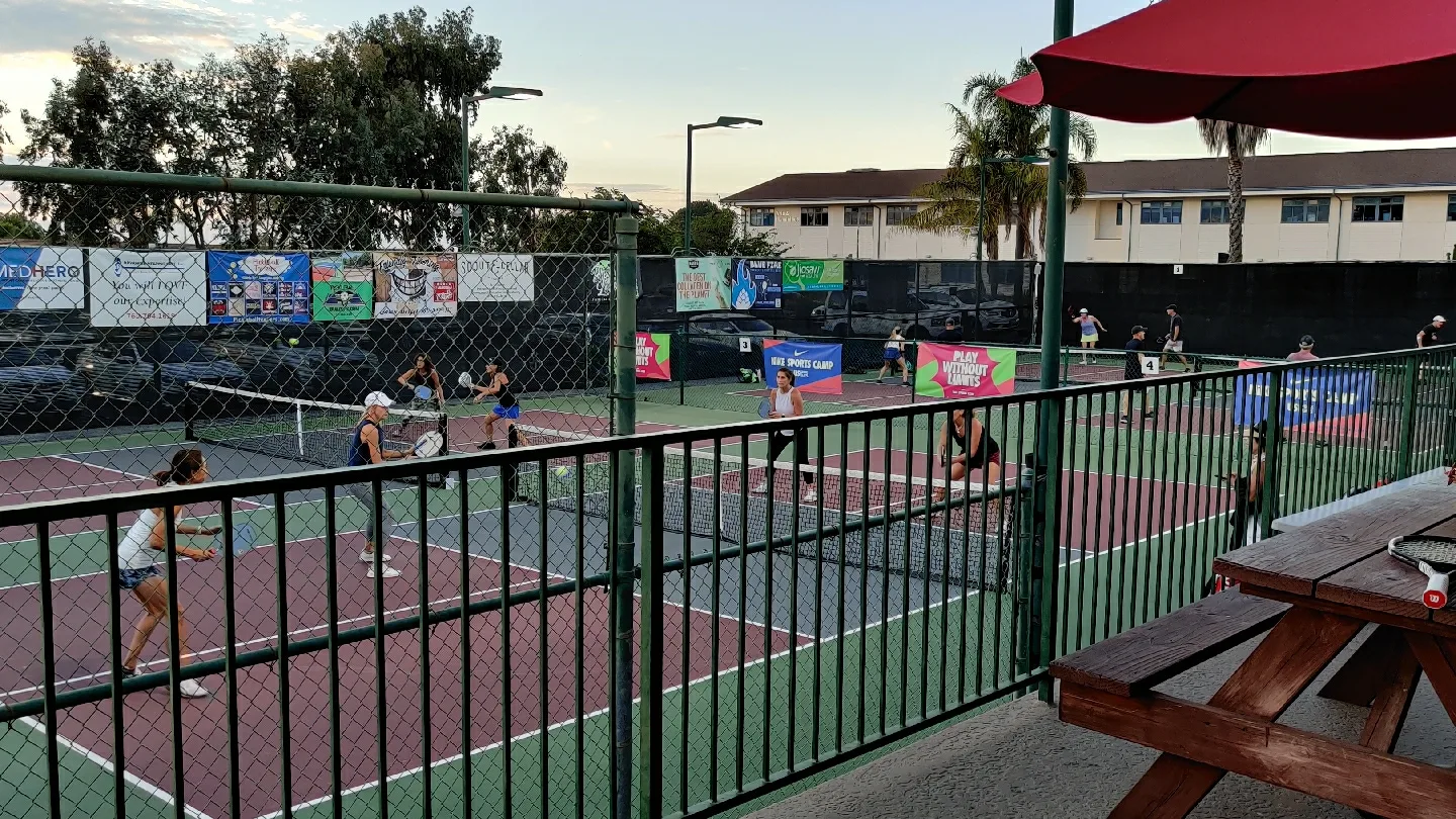 Pickleball courts at Bobby Riggs Racket and Paddle Club