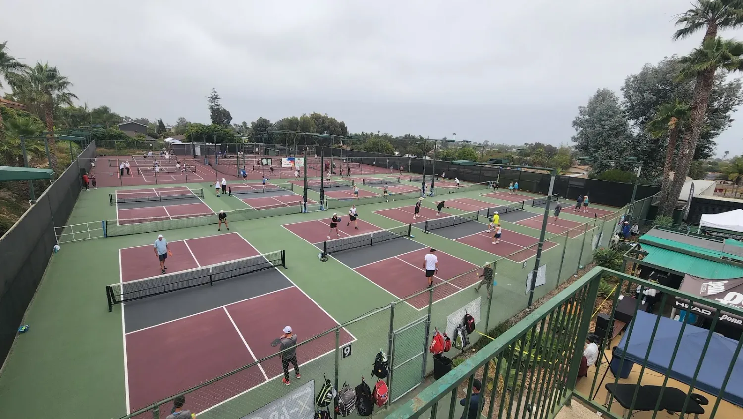 Pickleball courts at Bobby Riggs Racket and Paddle Club