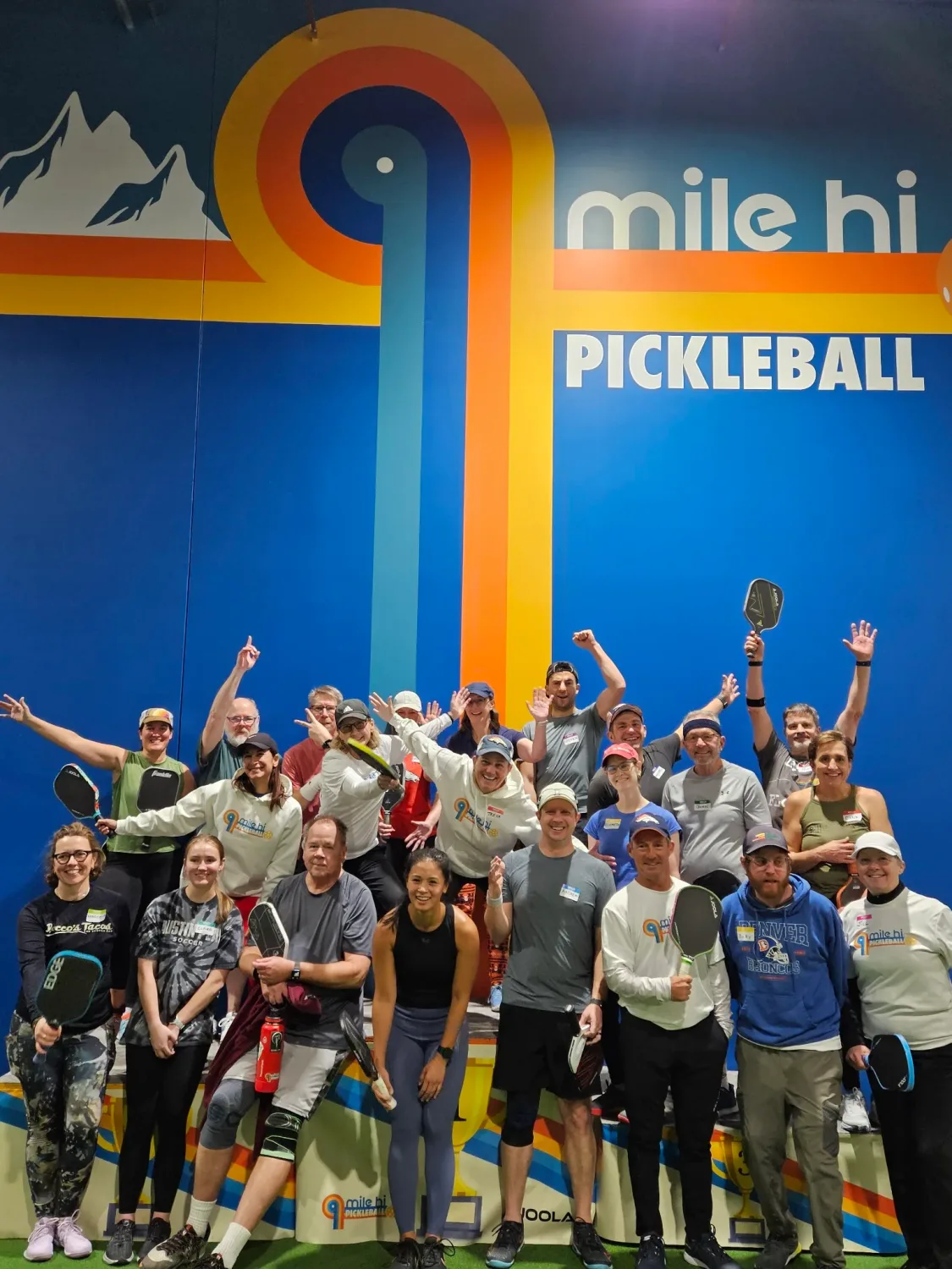 Pickleball courts at Mile Hi Pickleball
