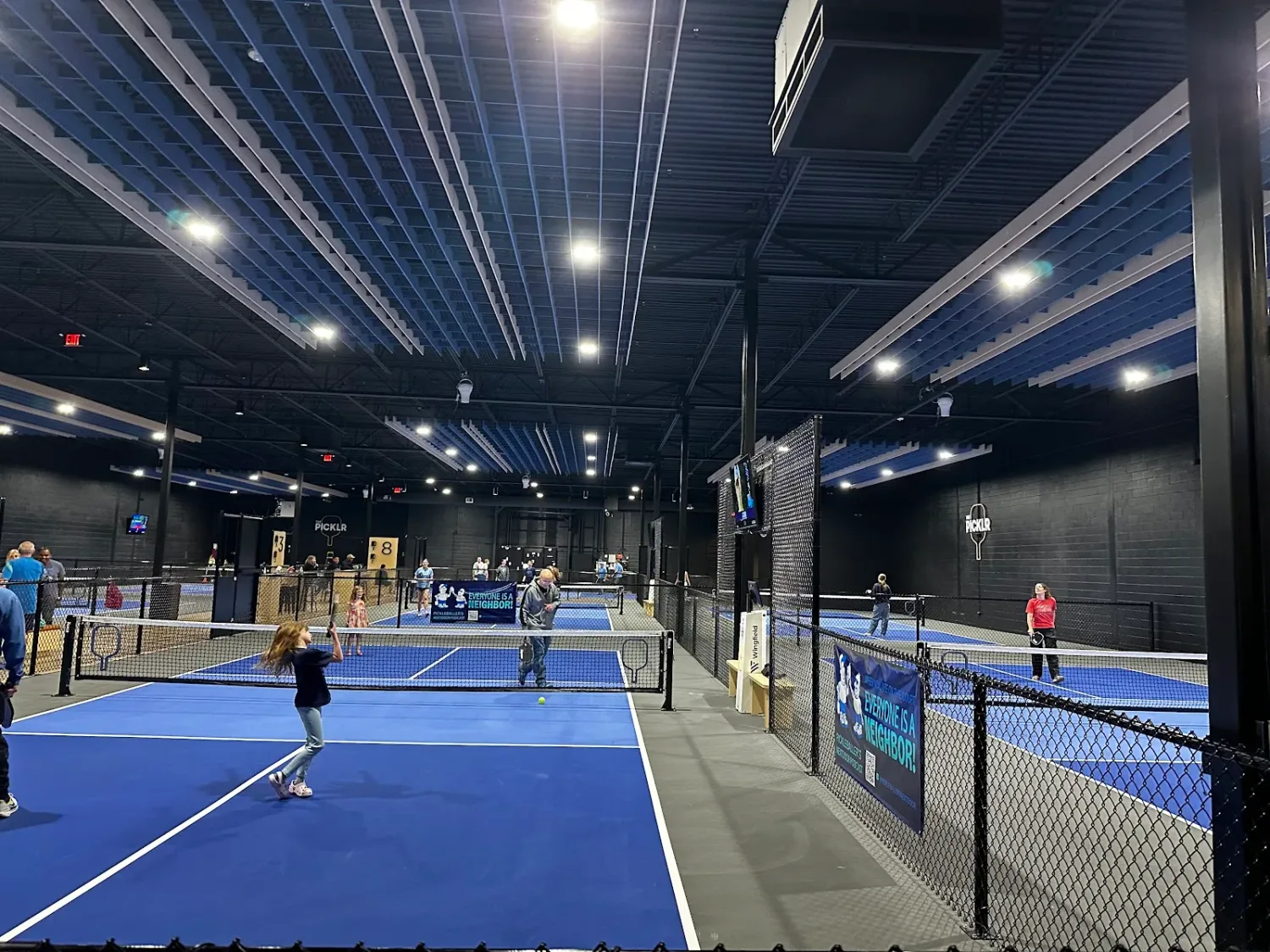 Pickleball courts at The Picklr Aurora