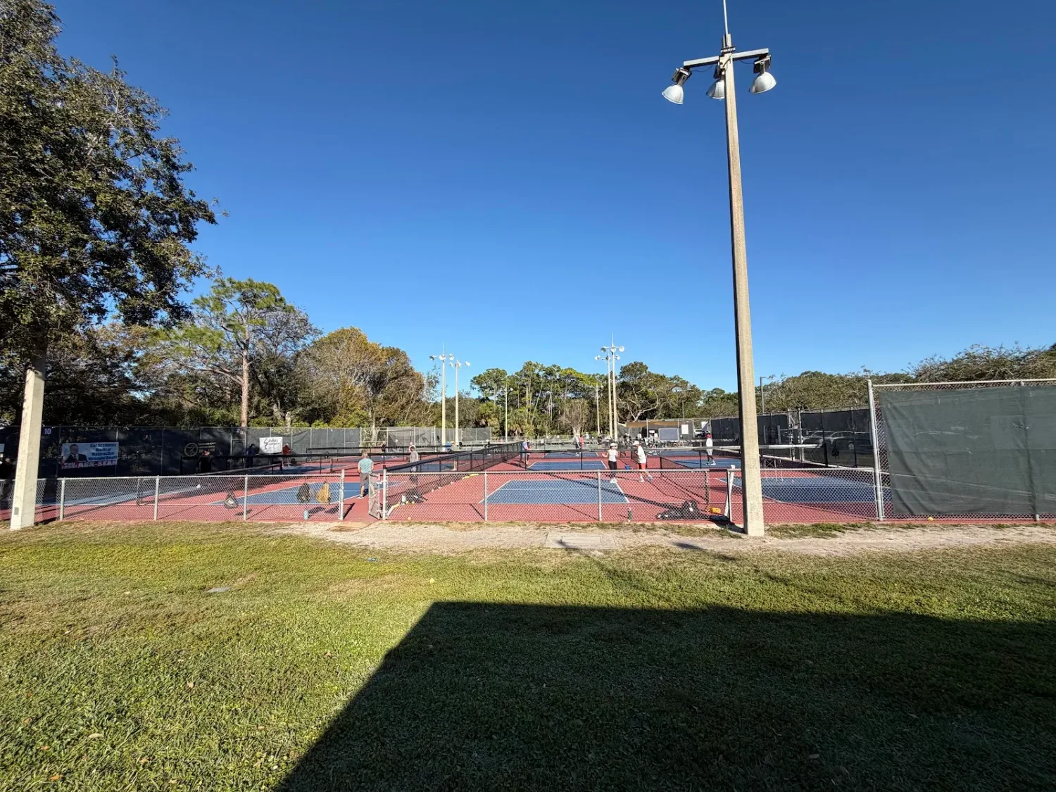 Pickleball courts at Veterans Community Park