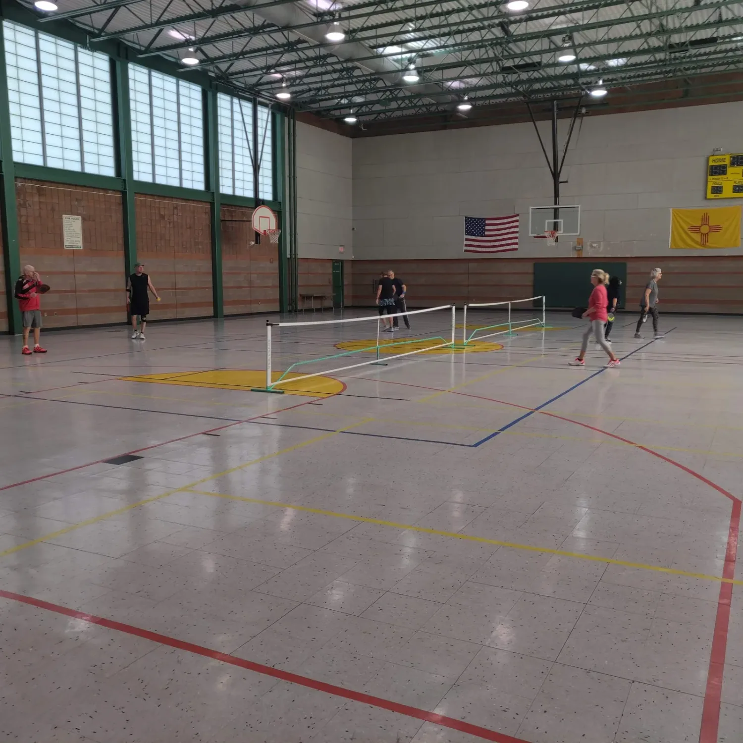 Pickleball courts at Cesar Chavez Community Center