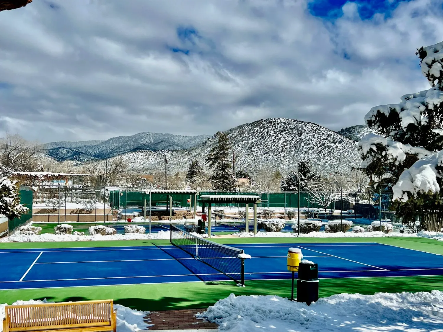 Pickleball courts at Santa Fe Tennis and Swim Club
