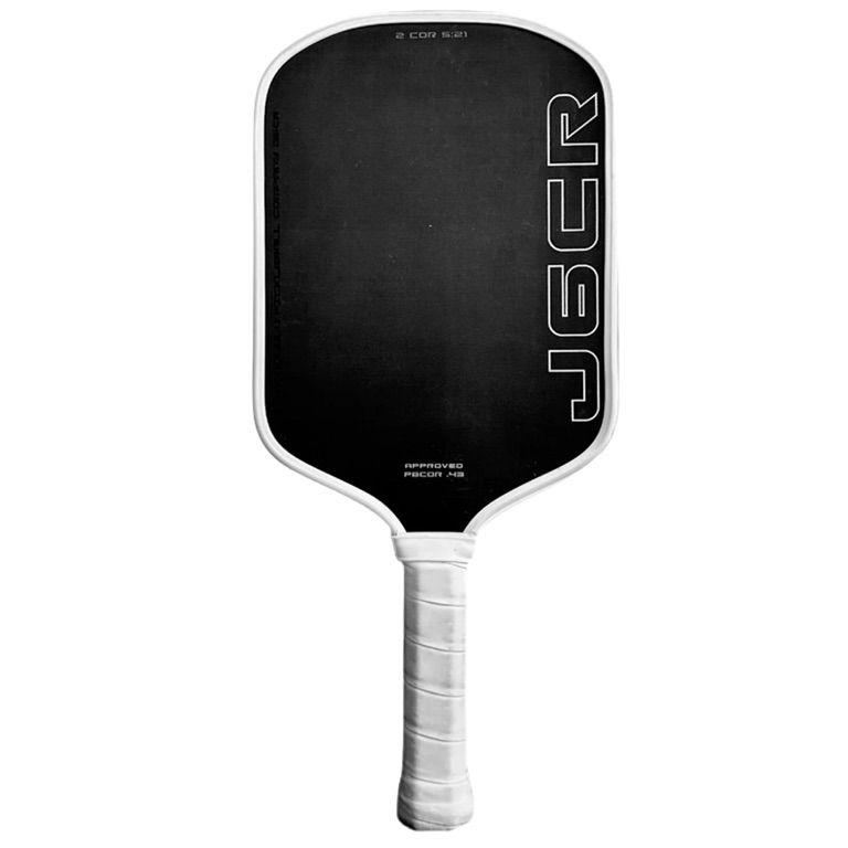 Honolulu J6CR pickleball paddle, EPP foam core, raw carbon fiber face, elongated