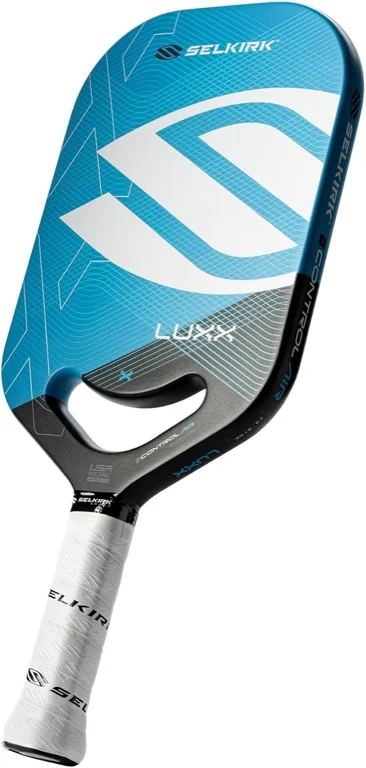 Selkirk LUXX Control Air Invikta pickleball paddle, Florek carbon fiber face, Invikta blue colorway