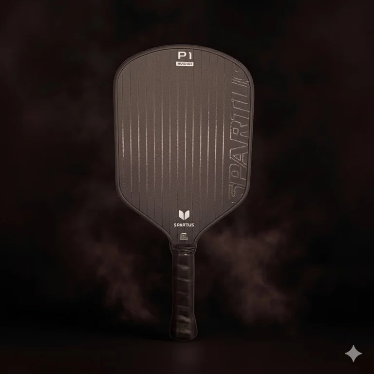Spartus P1 Hybrid pickleball paddle with Permagrit ceramic-hybrid surface, EPP foam core