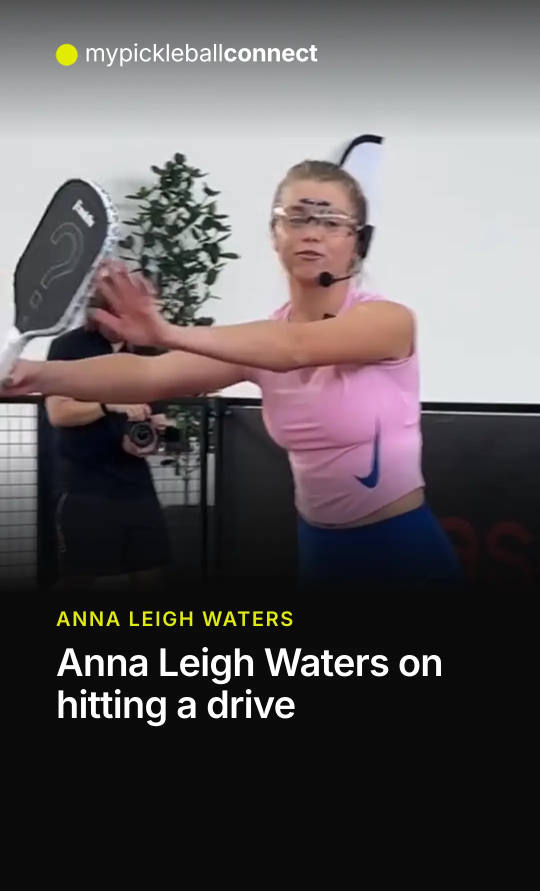 Anna Leigh Waters hitting a drive, from the featured reel